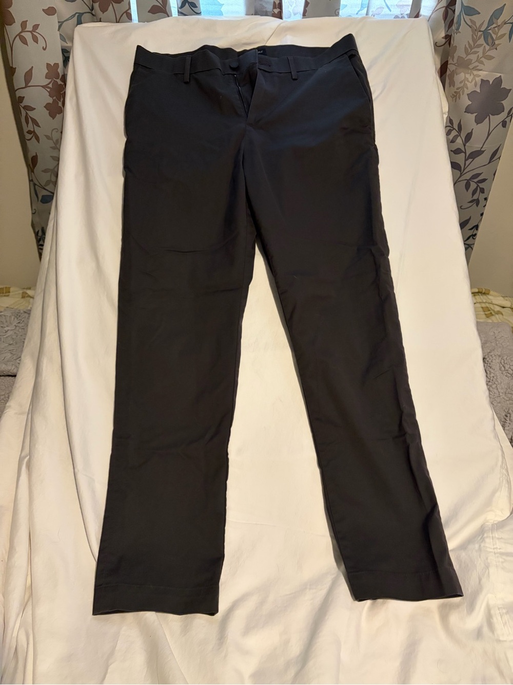 Banana Republic Black Straight-Leg Dress Pants